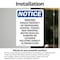 Signmission Posted Private Property No Trespassing OSHA Notice Sign, Vinyl Decal, 5in W x 7in L, 2PK OS-2PACK-NS-D-57-V-17731 - alternate 6